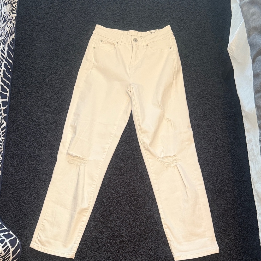 Women's INC Denim White Boyfriend Jeans Suze 2/26